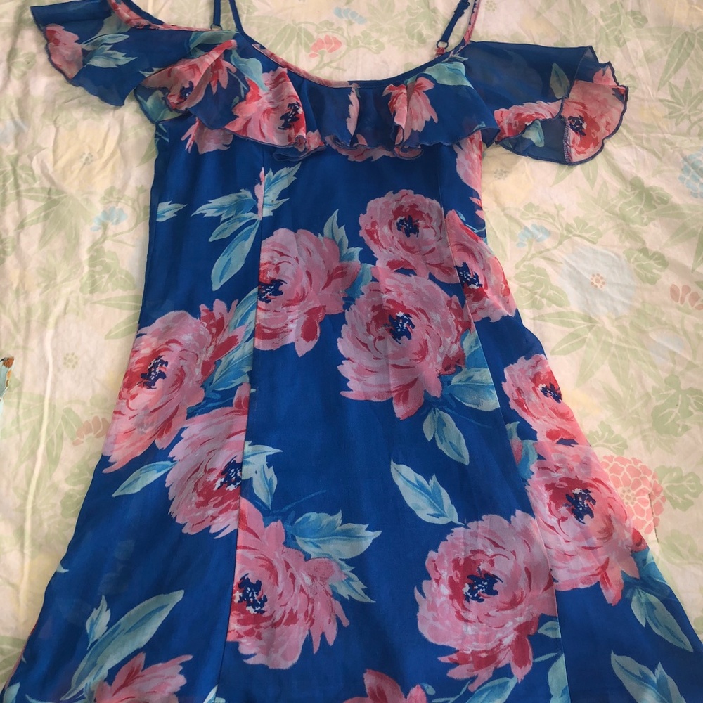 Floral tank mini dress